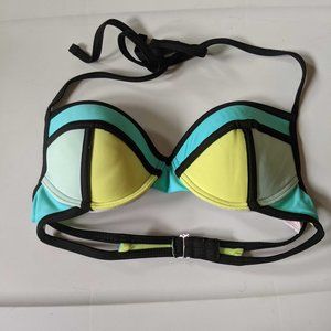 Blue Color Block swim suit- Womens XS